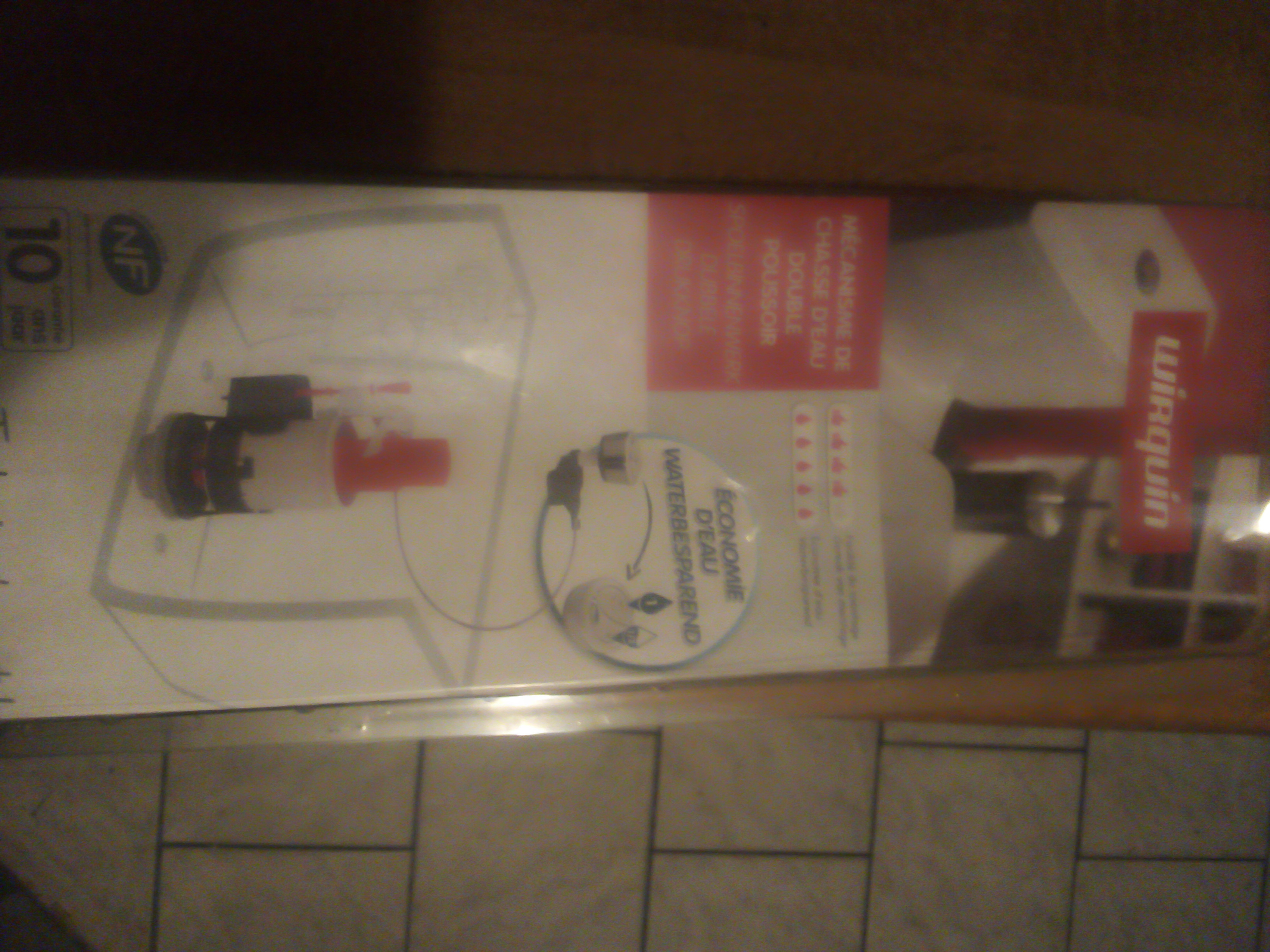 M�canisme chasse d eau 30 Pantin (93)