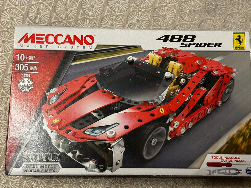 Meccano Ferrari 488 Spider - Set 16309 25 Lyon 2 (69)