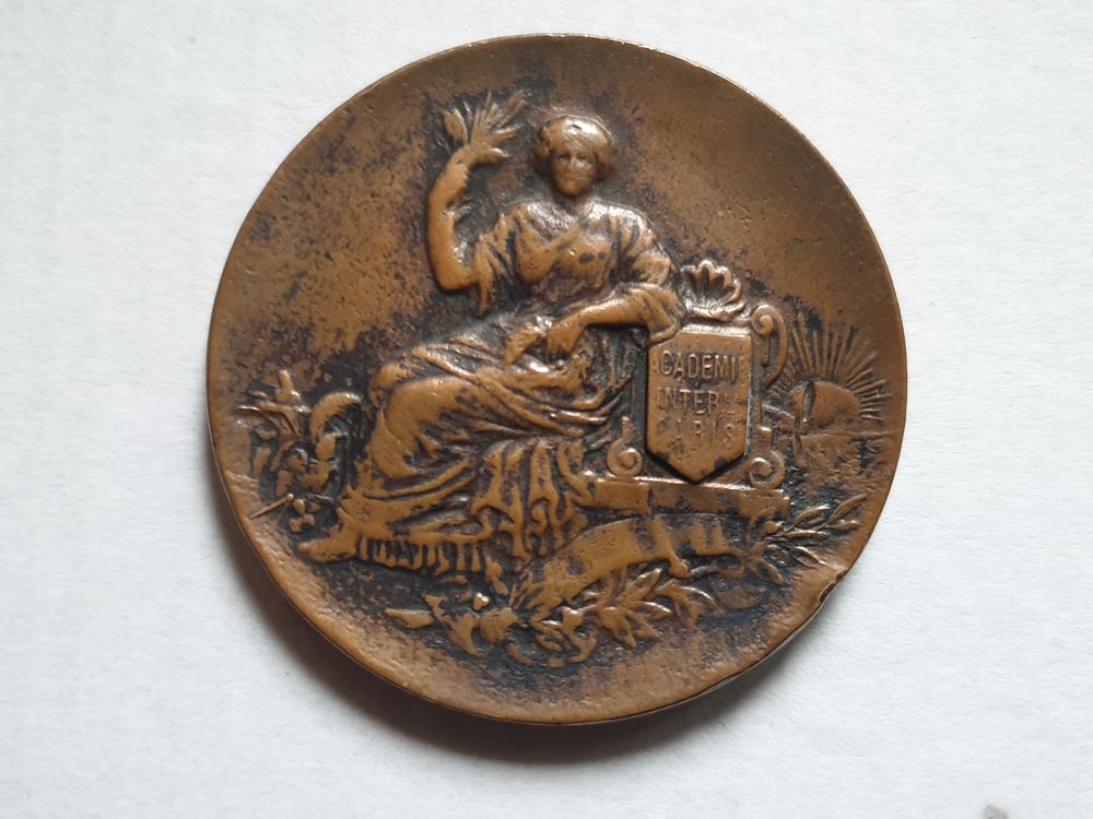 M�daille Acad�mie International PARIS 28 Bordeaux (33)