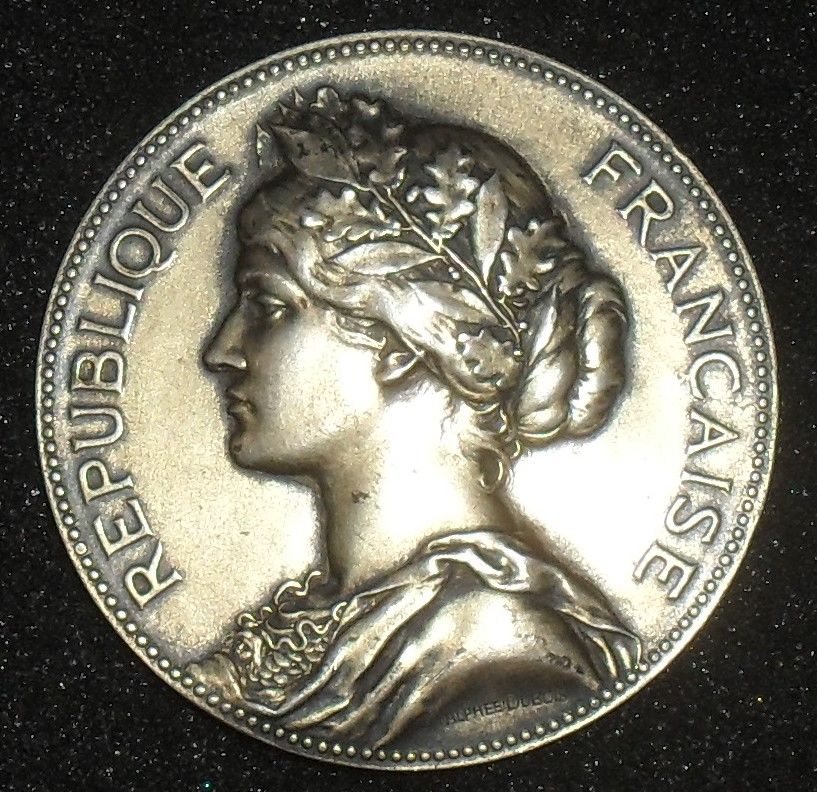 M�daille en argent Marianne de la Seine Inferieure. 65 Montreuil (93)