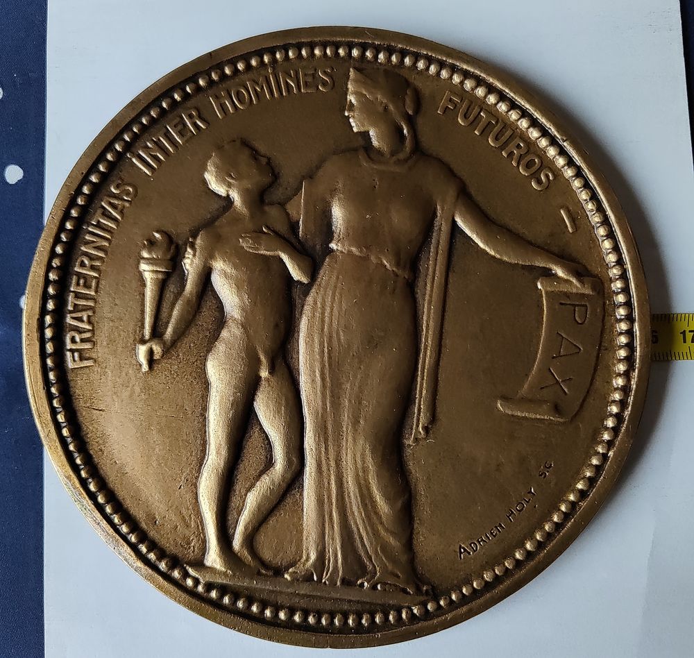 M�daille en bronze massif 80 Frahier-et-Chatebier (70)