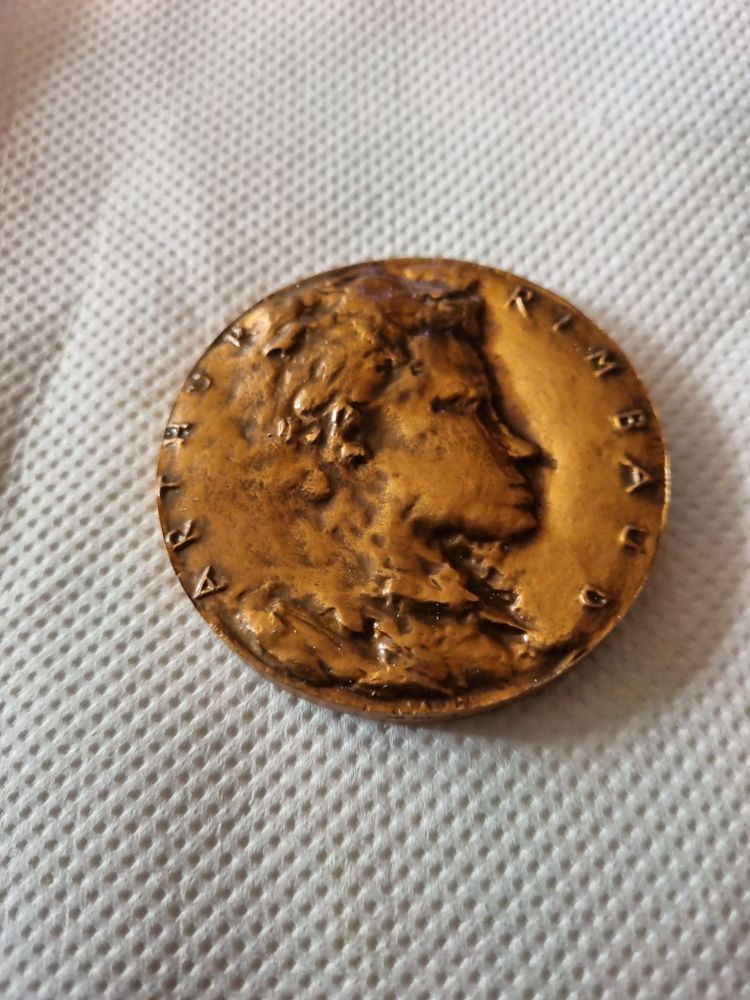 m�daille de bronze rimbaud 50 Paris 13 (75)