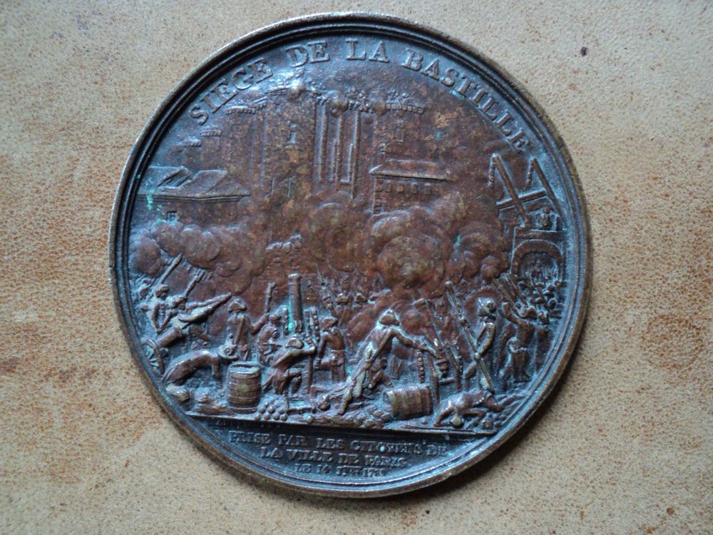 M�daille Bronze Si�ge de la Bastille Paris 1789 F. Andrieu 180 Loches (37)