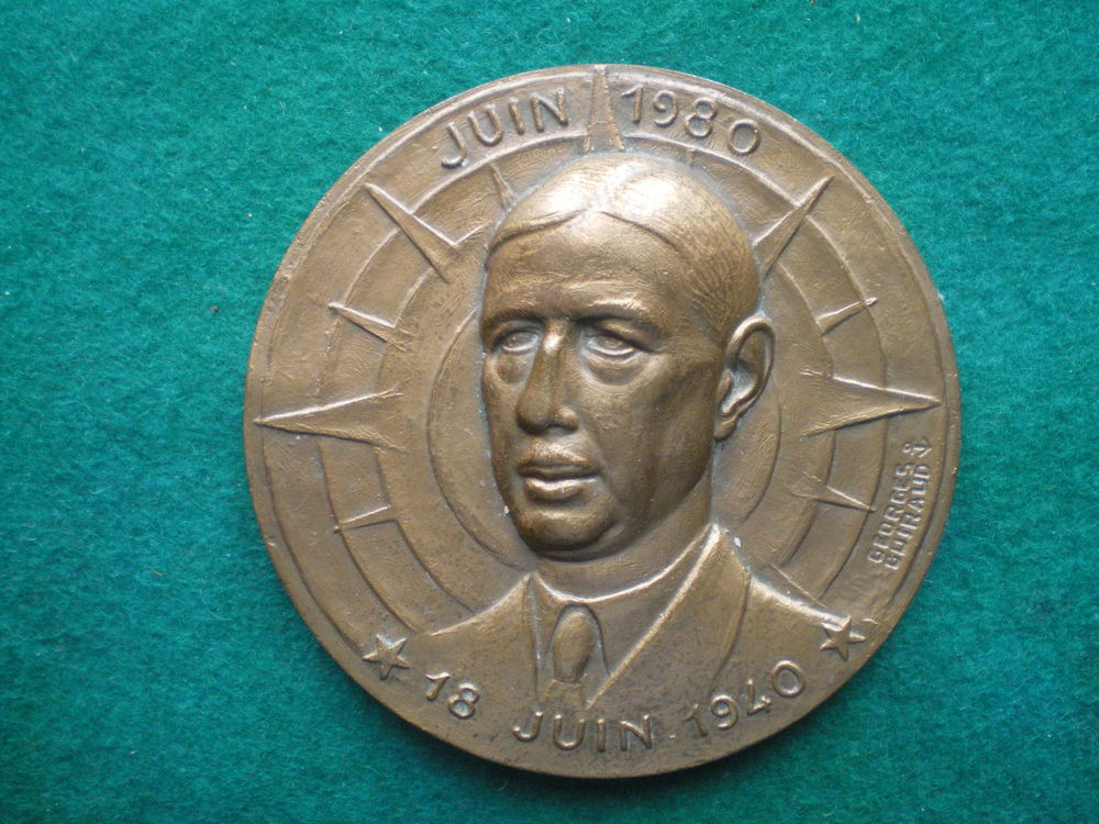 M�daille de Charles de Gaulle - 18 Juin 1940 40 Caen (14)