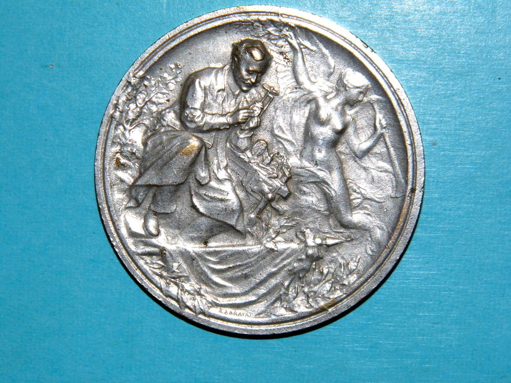 Medaille concours LEPINE bronze argent� sign� EXBRAYAT monnaie 30 Dunkerque (59)