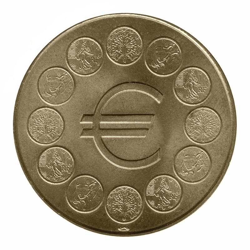 M�daille MDP - Euro 12 pi�ces de monnaies 30 Houdemont (54)