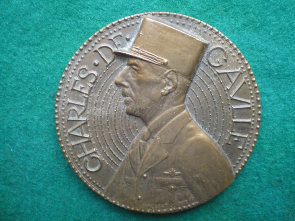 M�daille Ch. de Gaulle - Pr�sident Gouvernement Provisoire. 50 Caen (14)