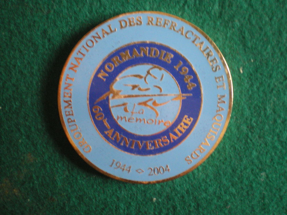 M�daille Groupement National des R�fractaires et Maquisards 25 Caen (14)