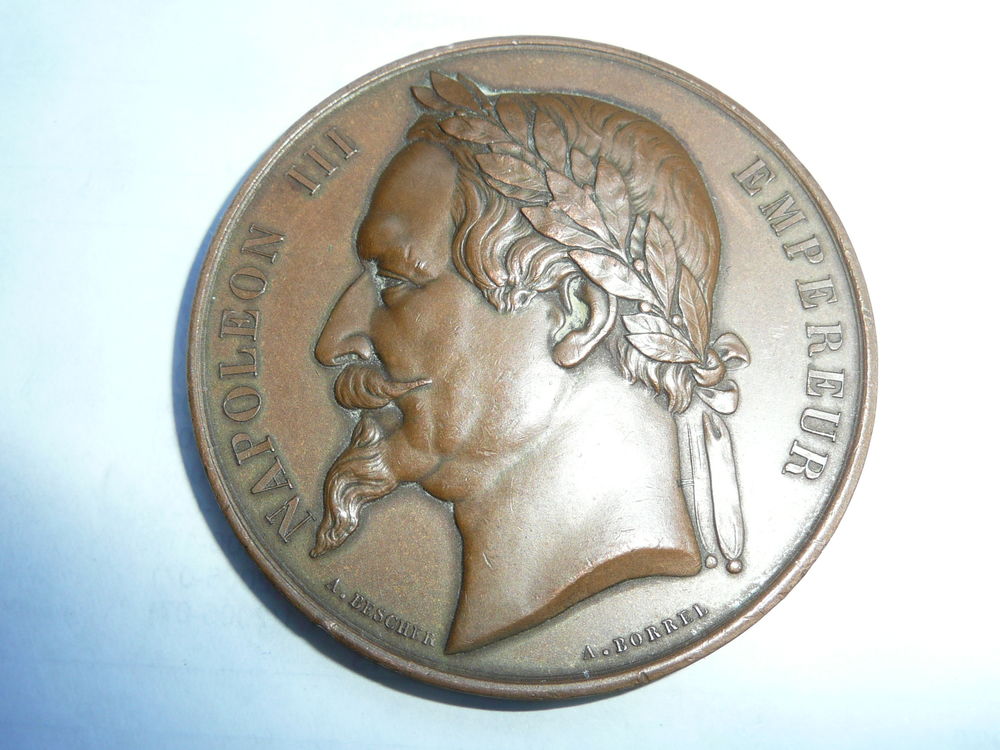 M�daille Napol�on III  en Cuivre ann�e1869 48 Bordeaux (33)