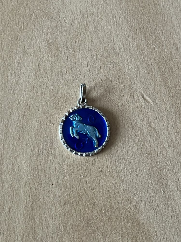 M�daille pendentif pendant plaqu� argent B�lier 9 Saint-Prix (95)