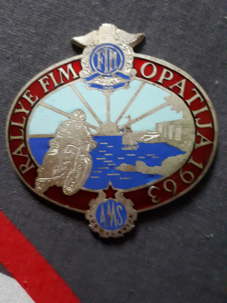 Médaille rallye FIM OPATIJA 1963 40 Avignon (84)