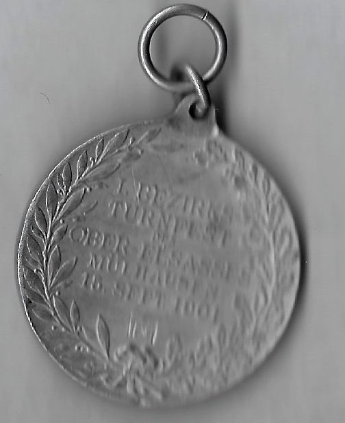 M�daille rare Mulhouse tournoi gymnastique 1901 22 Richwiller (68)