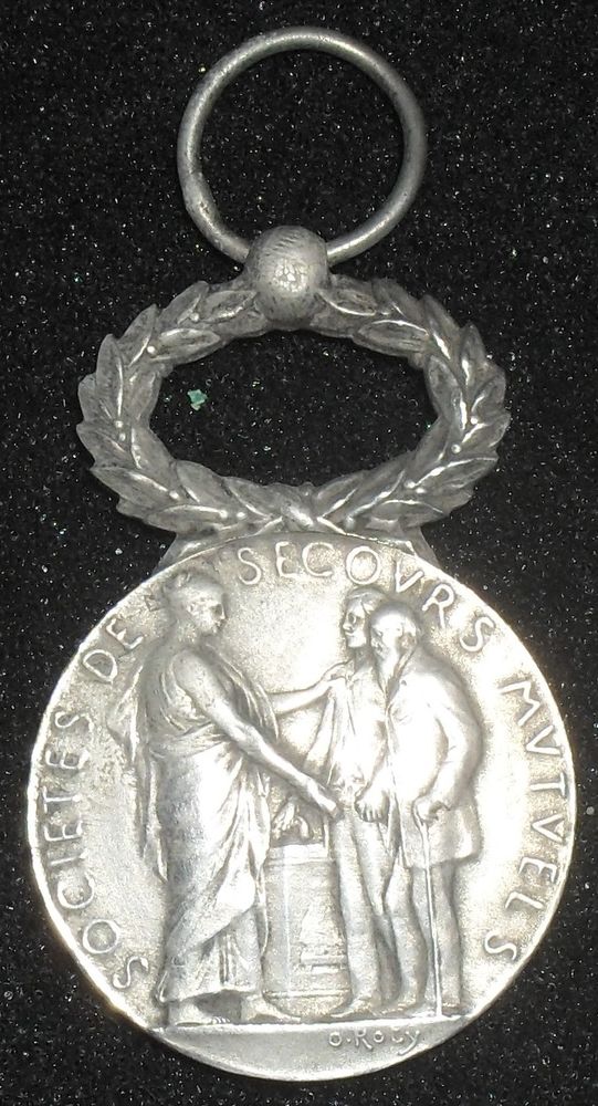 MEDAILLE des SOCIETES DE SECOURS MUTUELS. 15 Montreuil (93)