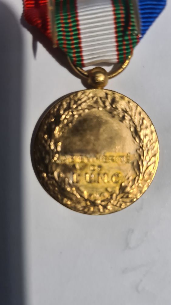M�daille ,Union Nationale des Combattants - � bien m�rit� d 10 Lucheux (80)