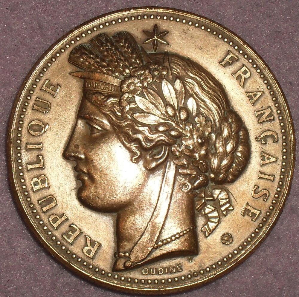 M�dailles Exposition Universelle 1889 OUDINE/DUPUIS 60 Montreuil (93)