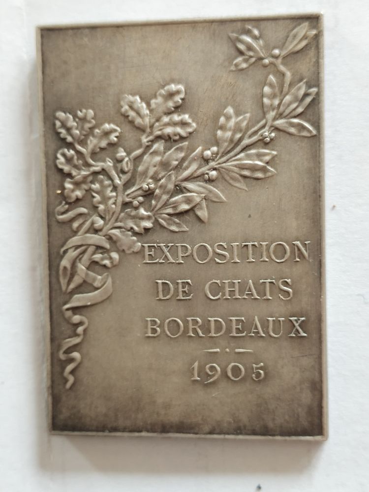 MEDALLE     EXPOSITION de CHATS a BORDEAUX     ANNEE 1905 40 Dolus-d'Oléron (17)