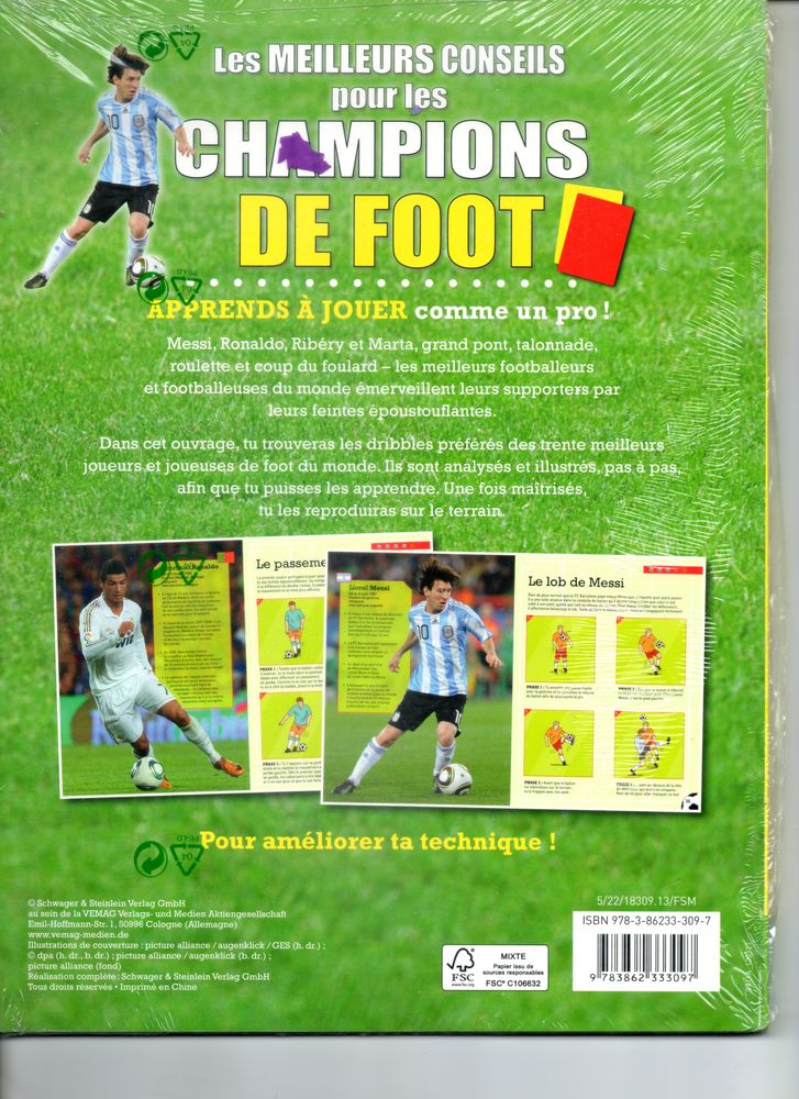 MEILLEURS CONSEILS POUR CHAMPIONS DE FOOT - 30 TECHNIQUES 10 Cesson (77)