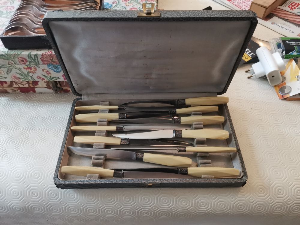 M�nag�re couverts  en corne 60 Compi�gne (60)