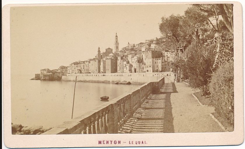 Menton. Le Quai. Photographie Pascal Amarante � Menton 1880 1 Loches (37)