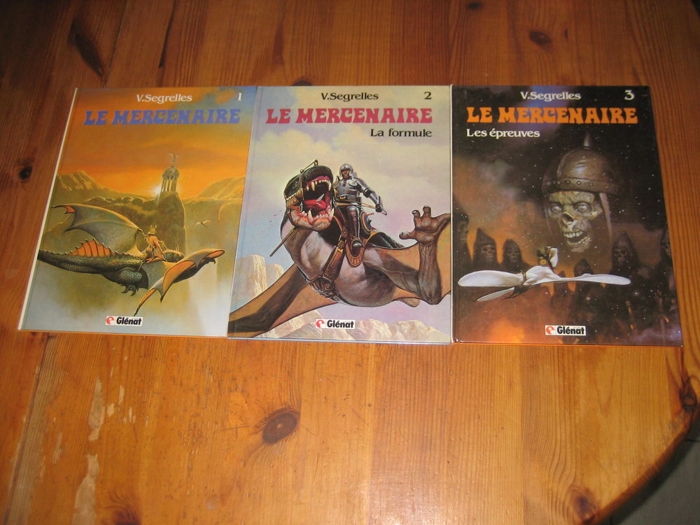 lot bd LE MERCENAIRE 1 A 3 GLENAT segrelles 20 C�zy (89)