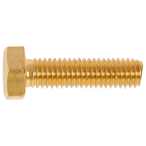 Vis m�taux t�te hexagonale  8 x 40 mm Laiton - Boite de 100 pcs 40 Lens (62)