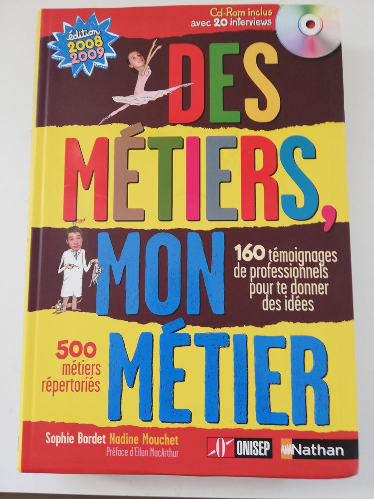 M�TIERS..: RECHERCHER -LIVRE GUIDE - 500 D�CRITS --- NATHAN 9 Blanzat (63)