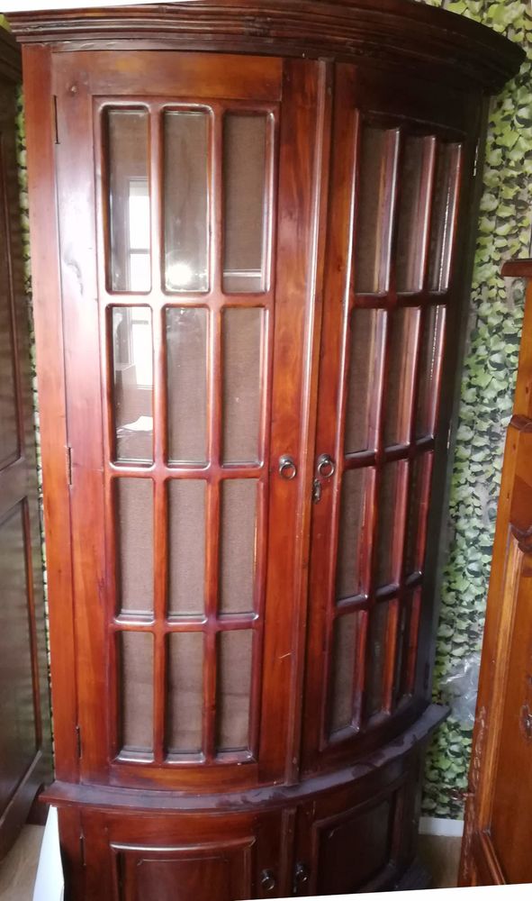 : meuble d'angle bois exotique massif 120 Noisiel (77)