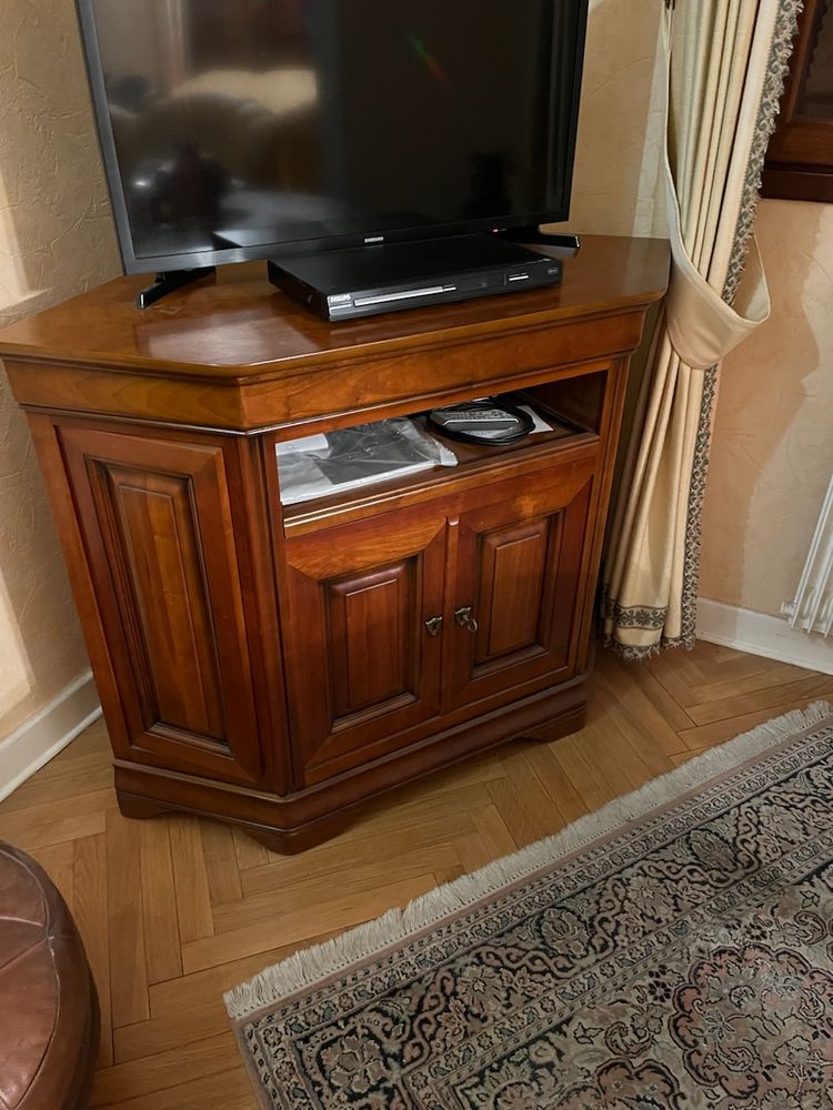 Meuble TV angle en ch�ne massif 200 Chazay-d'Azergues (69)