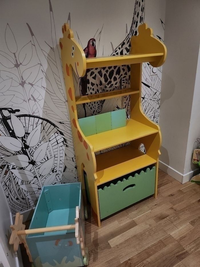 Meuble biblioth�que  avec chariot et banc int�gr� 30 Bondy (93)