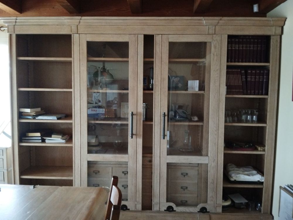 Meuble biblioth�que ch�ne massif 7000 Gujan-Mestras (33)