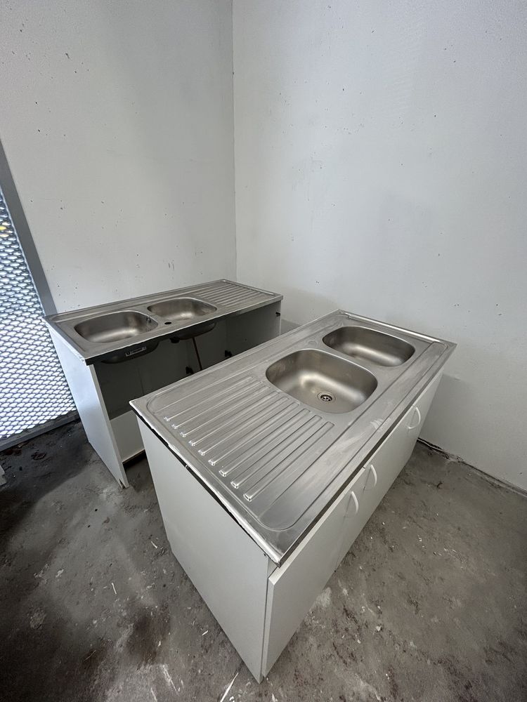 Meuble blanc avec �vier inox quasi neuf 75 Les Sorini�res (44)