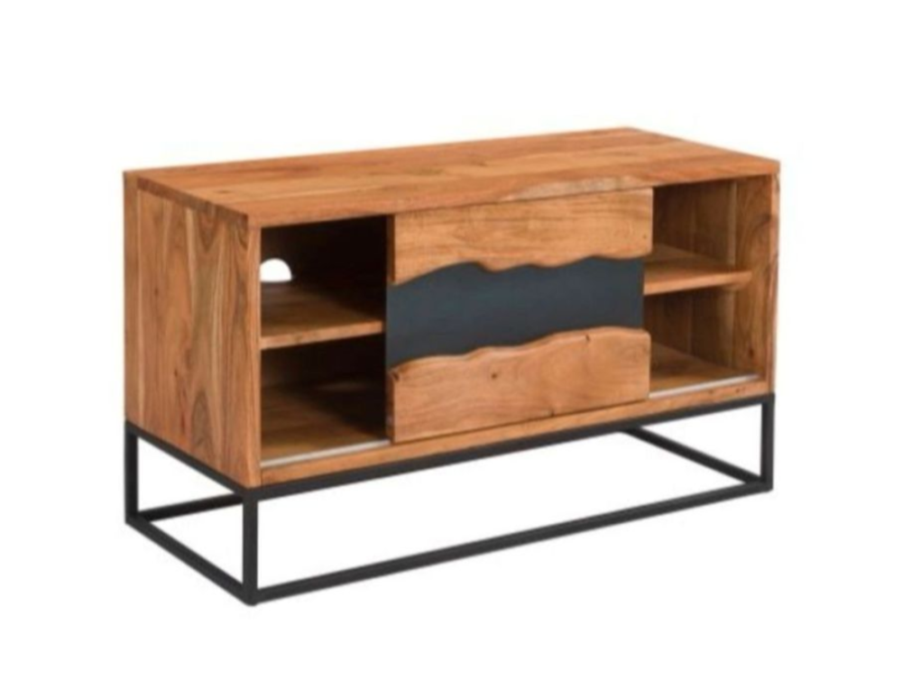 Meuble TV bois d'acacia et m�tal 150 Tellancourt (54)