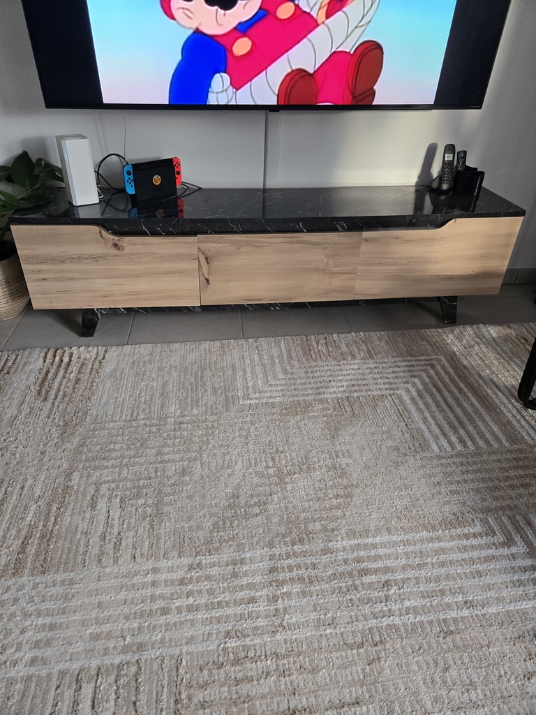 Meuble TV bois clair et marbre noir 50 Sainte-Luce-sur-Loire (44)