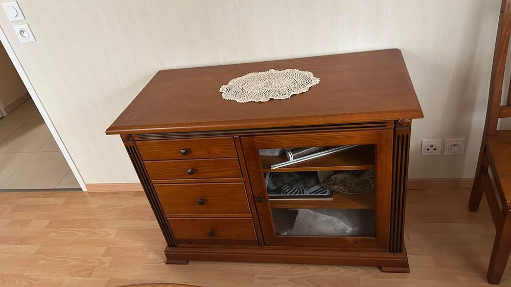 Meuble TV en bois massif 110 Vif (38)