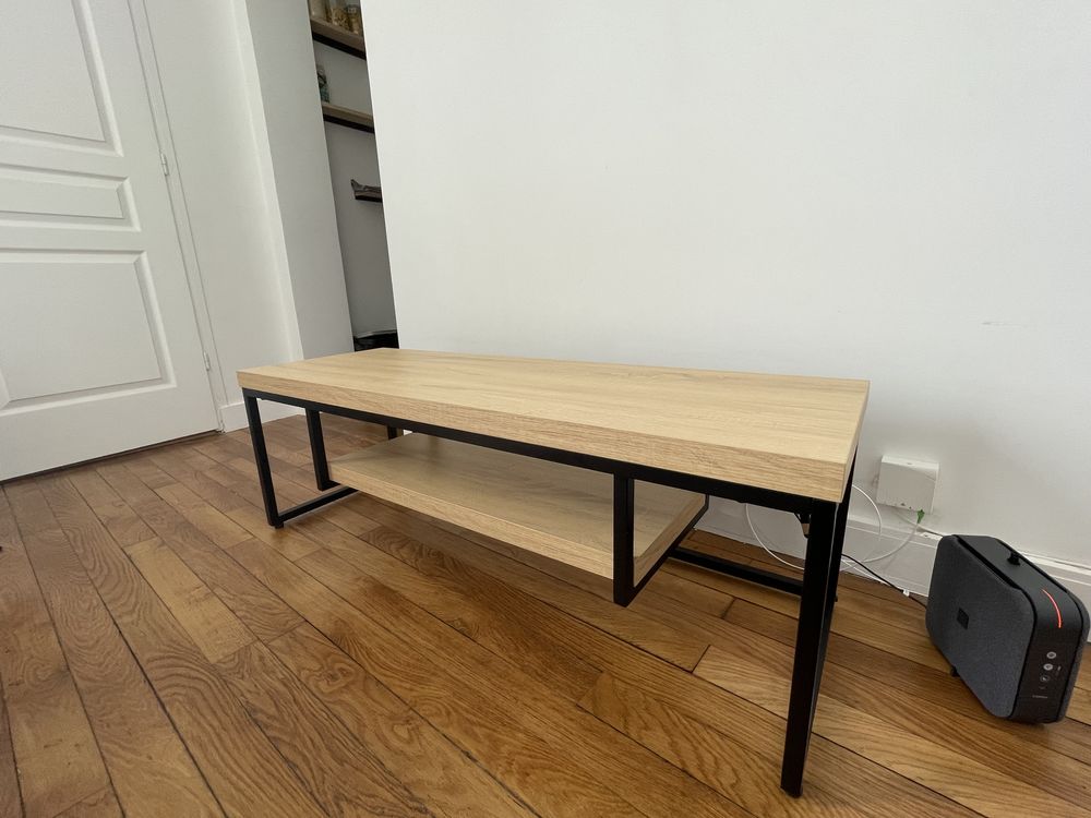 meuble tv en bois et m�tal 90 Levallois-Perret (92)