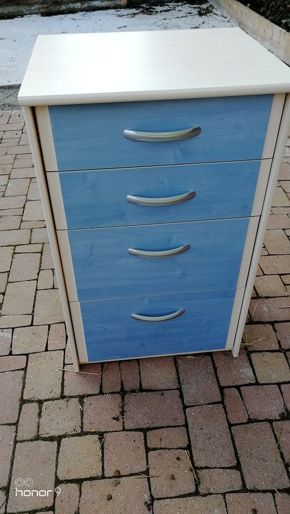 Meuble bouleau bleu et beige � tiroirs 45 Strasbourg (67)