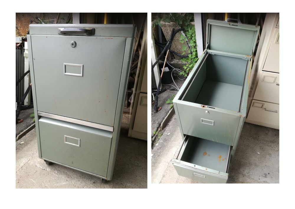 meuble de bureau vintage en métal 35 Vaux-le-Pénil (77)