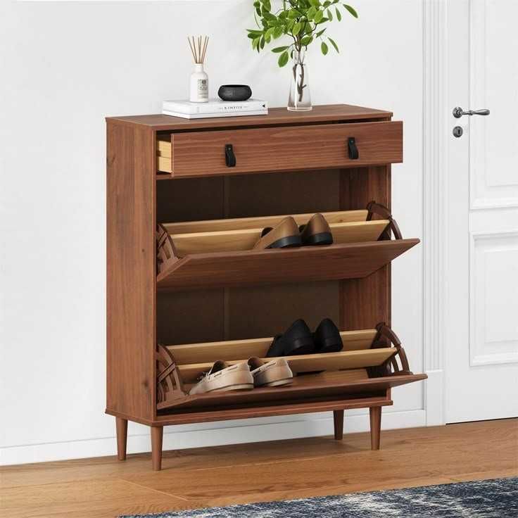 Meuble �  chaussures MIKKA 2 volets 1 tiroir - coloris marron 170 Lyon 1 (69)