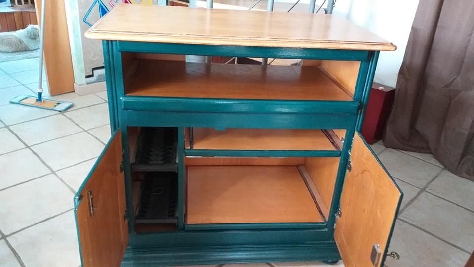 Meuble tv en ch�ne massif avec 4 plateaux amovibles 0 Longroy (76)