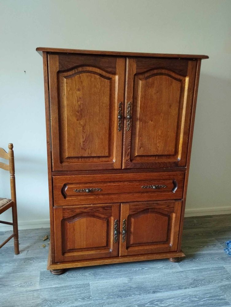 Meuble tv ch�ne massif 400 Les Andelys (27)