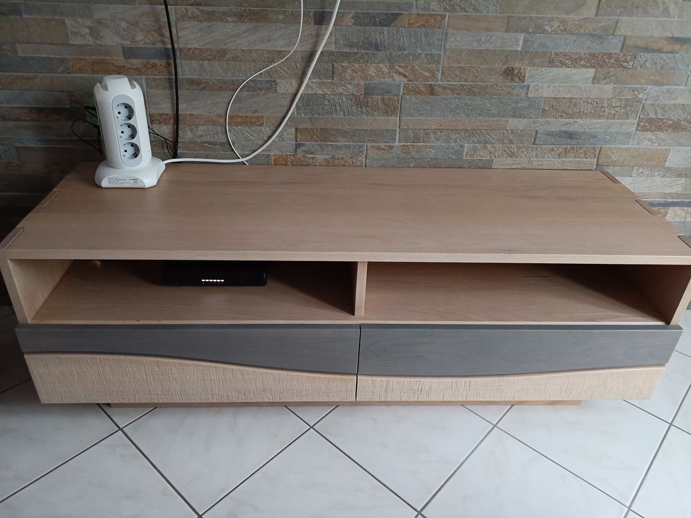 meuble TV en ch�ne massif et table basse 500 Saint-Nicolas (62)