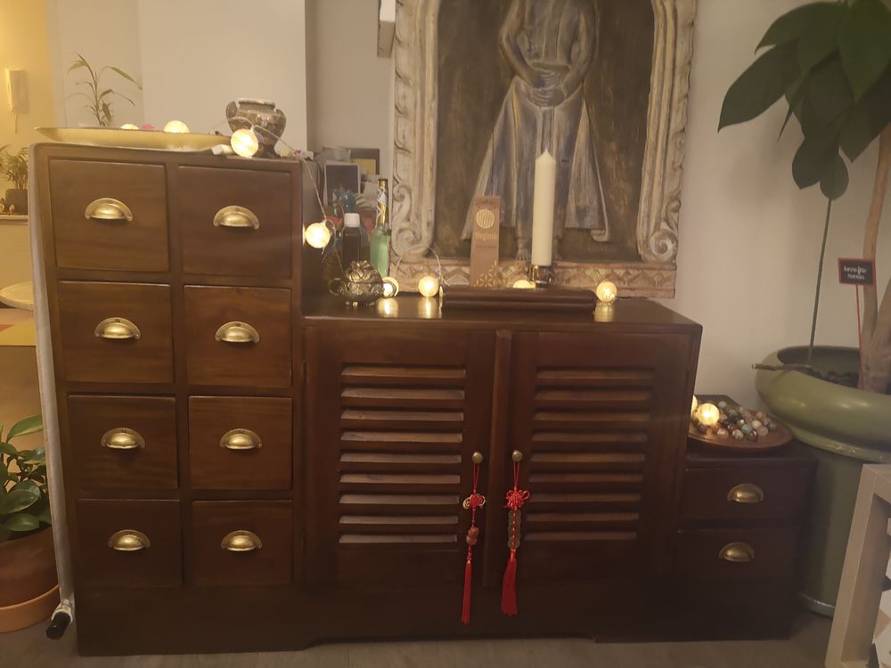 Meuble colonial escalier bois exotique 250 Clamart (92)