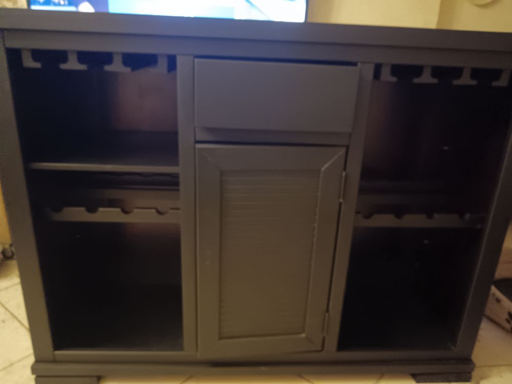 Meuble bar comptoir noir Maison du Monde 180 Vonnas (01)