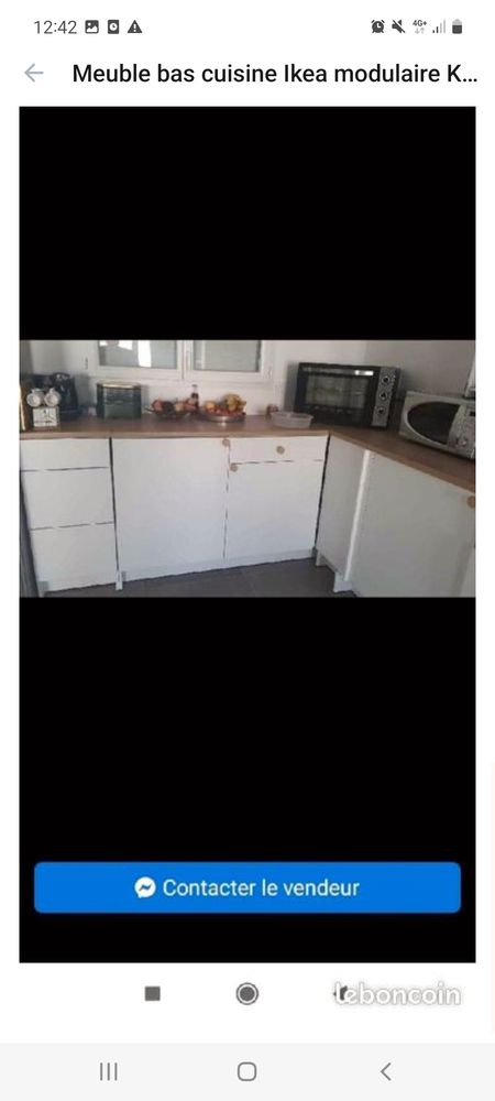 Meuble cuisine Ikea modulaire KNOXHULT 2 placards, 1 tiroir 130 Belin-B�liet (33)