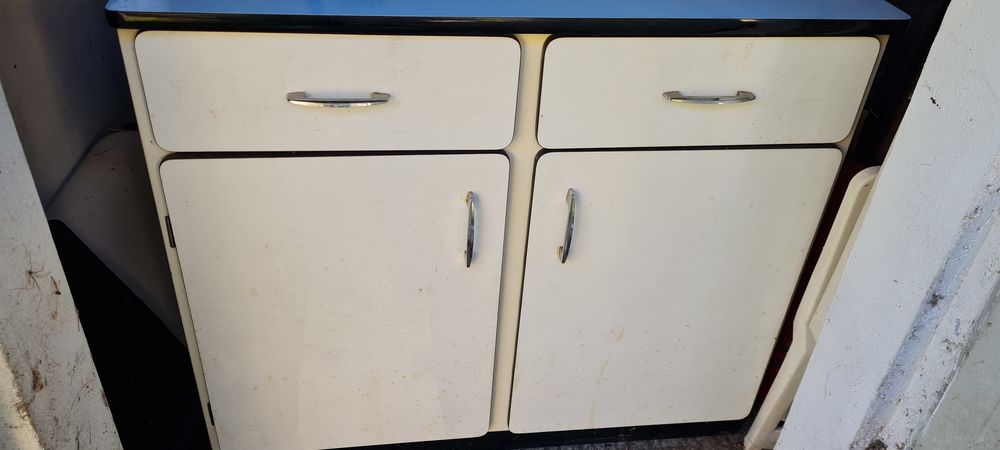 Meuble bas de cuisine vintage Formica 100 Chassal (39)