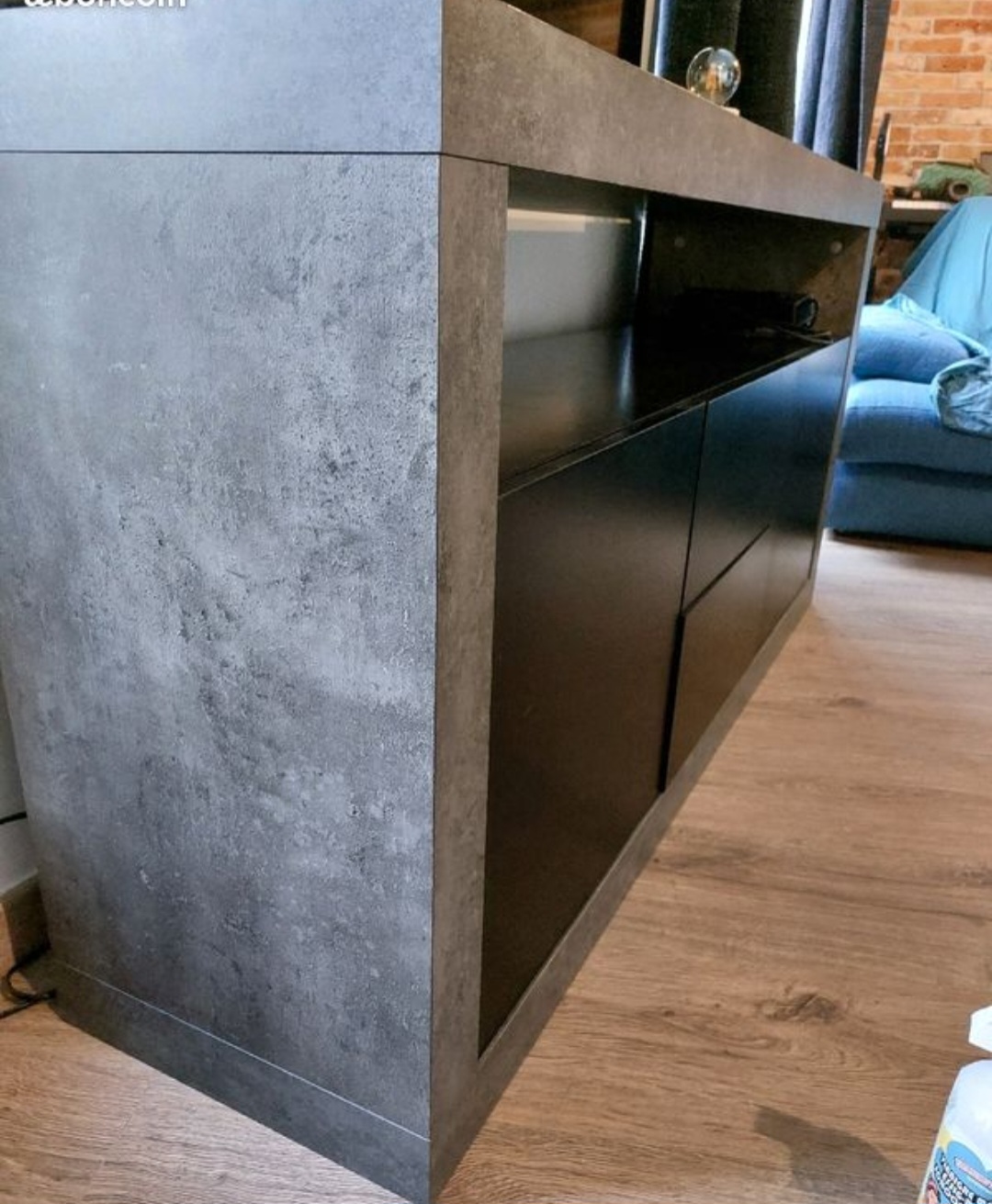 Meuble design gris et noir tiroir et placard 50 Montlh�ry (91)