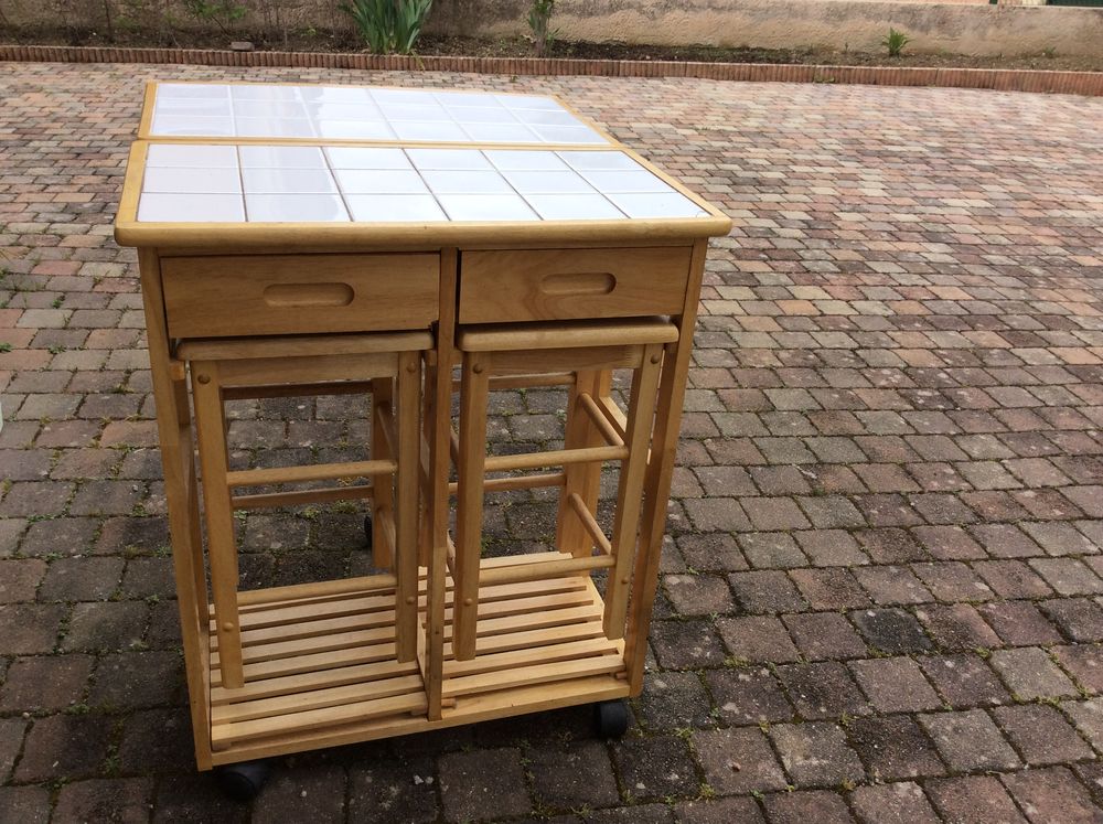 Meuble desserte en bois de h�tre 70 Cerci� (69)