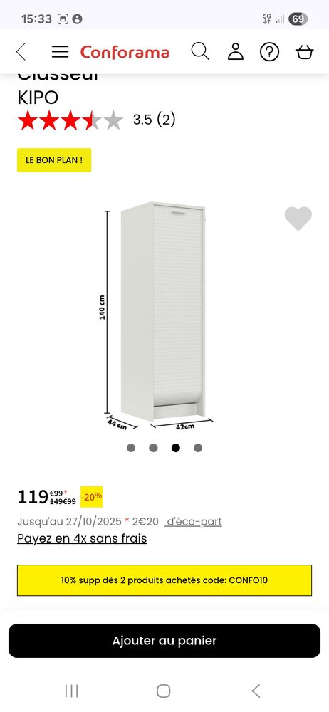 Meuble �l�gant blanc 55 Annet-sur-Marne (77)