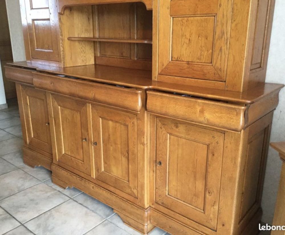 meuble enfilade et cr�dence ch�ne massif 1300 Rieupeyroux (12)