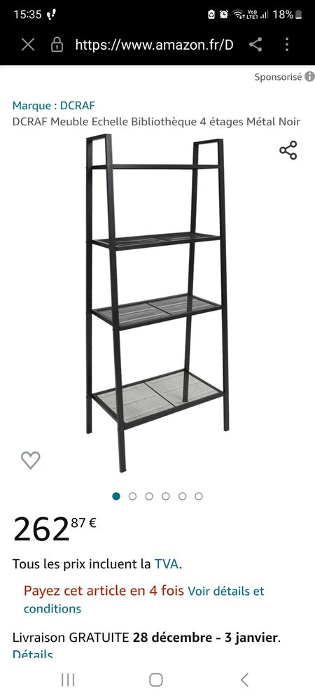 Meuble �tag�re m�tal 45 Nanterre (92)